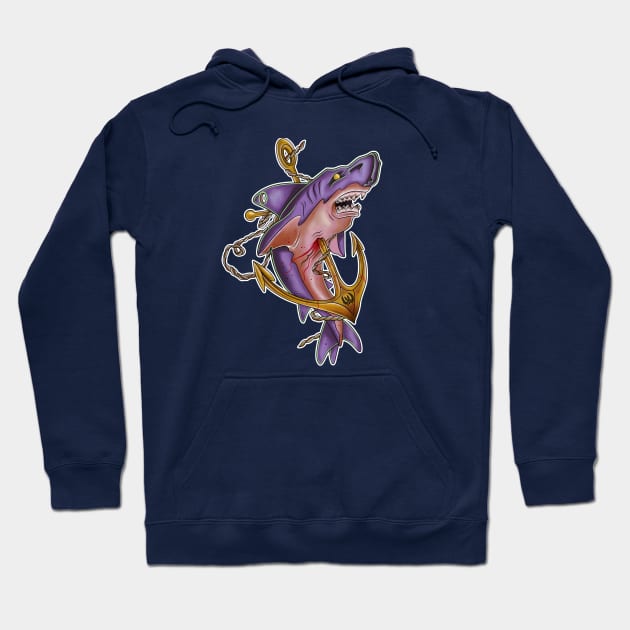 ANCHOR SLASH Hoodie by 4funprint